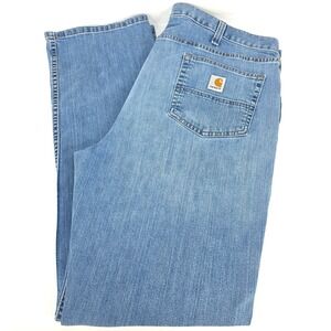 Carhartt‎ Coldwater Flex Jeans Mens 40x34 Faded Denim Workwear Straight Relaxed